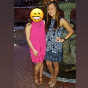 Joe Fresh - blue patterned dress - small